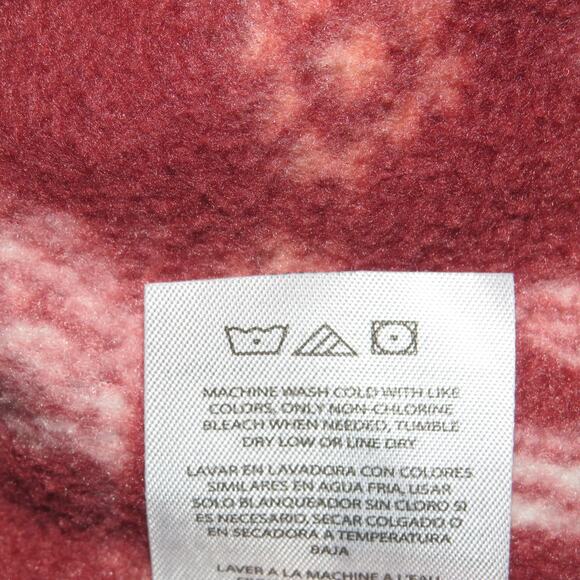 Wrangler Red Southwest Cactus Print Hooded Girls Fleece Pullover - Picture 7 of 7